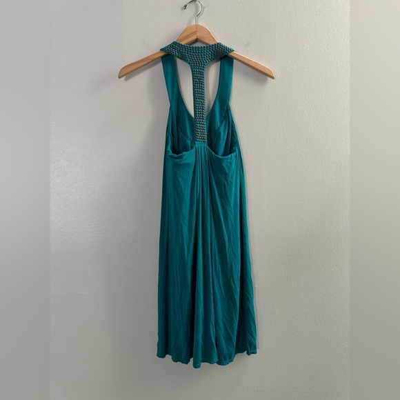 VS Victoria’s Secret Teal Racerback Y2K Shelf Bra Dress Small - Picture 7 of 11